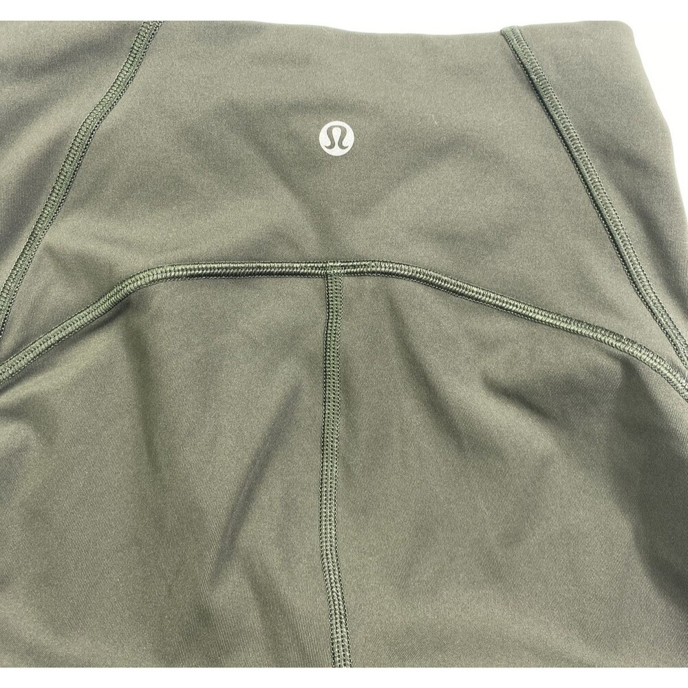 Lululemon Train Times 7/8 Pant 25" Size 2 Dark Olive Yoga Legging Athleisure